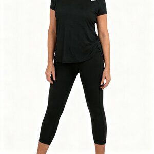 Eddie Bauer Women's Green Activewear Capri Leisurewear Joggers Pants Size XL